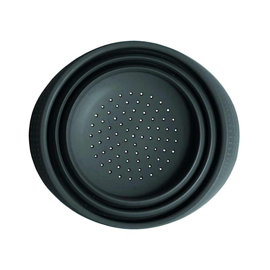 Colador Silicona Plegable Pavoni - Negro 14 Cm 2 Colador Silicona Plegable Pavoni - Negro 14 Cm - Imagen 2
