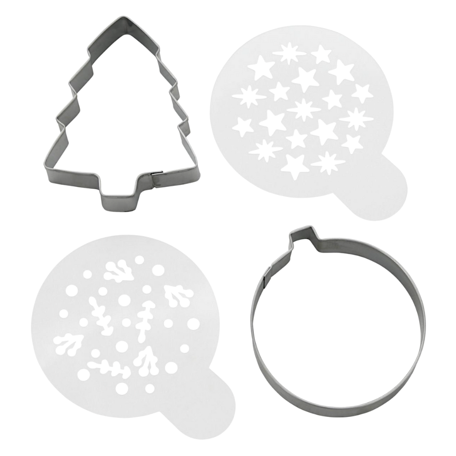 Set Cortadores Y Stencils Wilton - Galletas Navidad 3 Set Cortadores Y Stencils Wilton - Galletas Navidad - Imagen 3