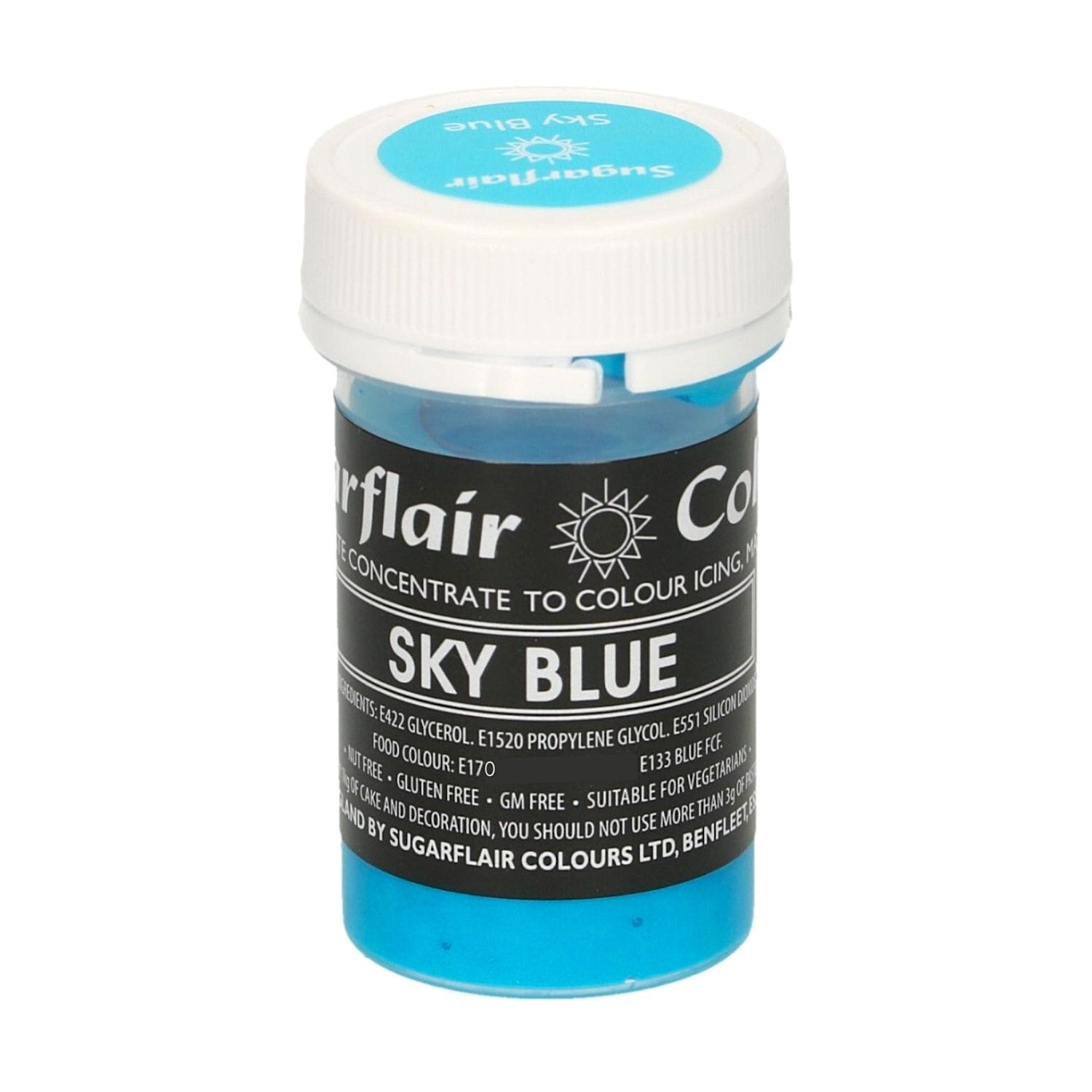 Colorante En Pasta Pastel Sugarflair - Sky Blue / Azul Cielo 25 G 1 Colorante En Pasta Pastel Sugarflair - Sky Blue / Azul Cielo 25 G