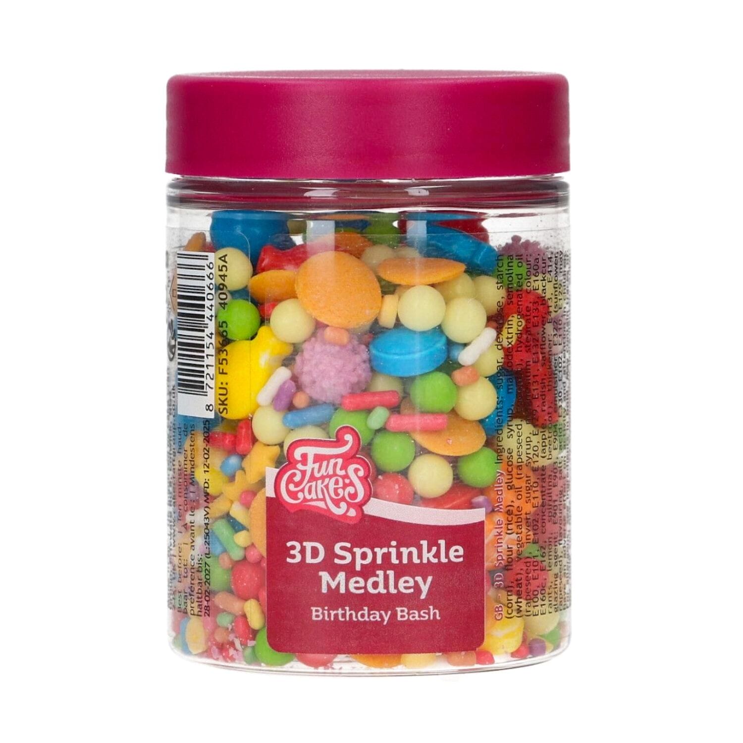 Sprinkles 3d Funcakes - Birthday Bash (70 G) 3 Sprinkles 3d Funcakes - Birthday Bash (70 G) - Imagen 3
