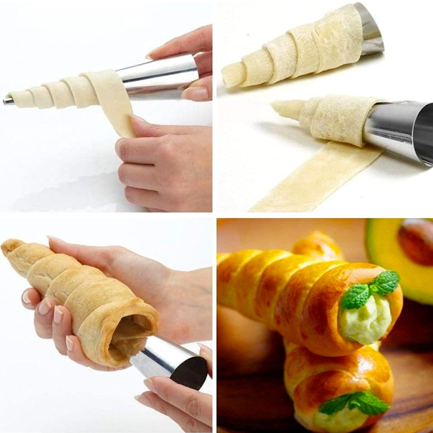 Set Moldes Conos De Crema - Patisse 2 Set Moldes Conos De Crema - Patisse - Imagen 2