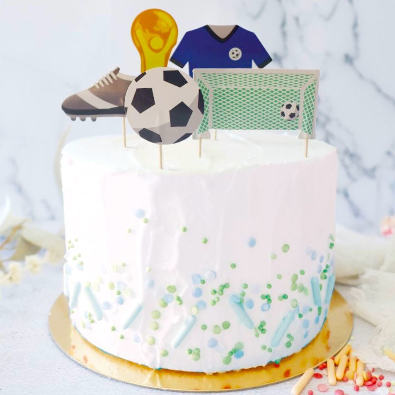 Toppers Para Tarta Scrapcooking - Futbol 3 Toppers Para Tarta Scrapcooking - Futbol - Imagen 3