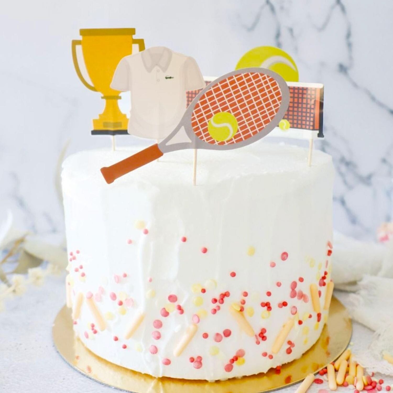 Toppers Para Tarta Scrapcooking - Tenis 3 Toppers Para Tarta Scrapcooking - Tenis - Imagen 3