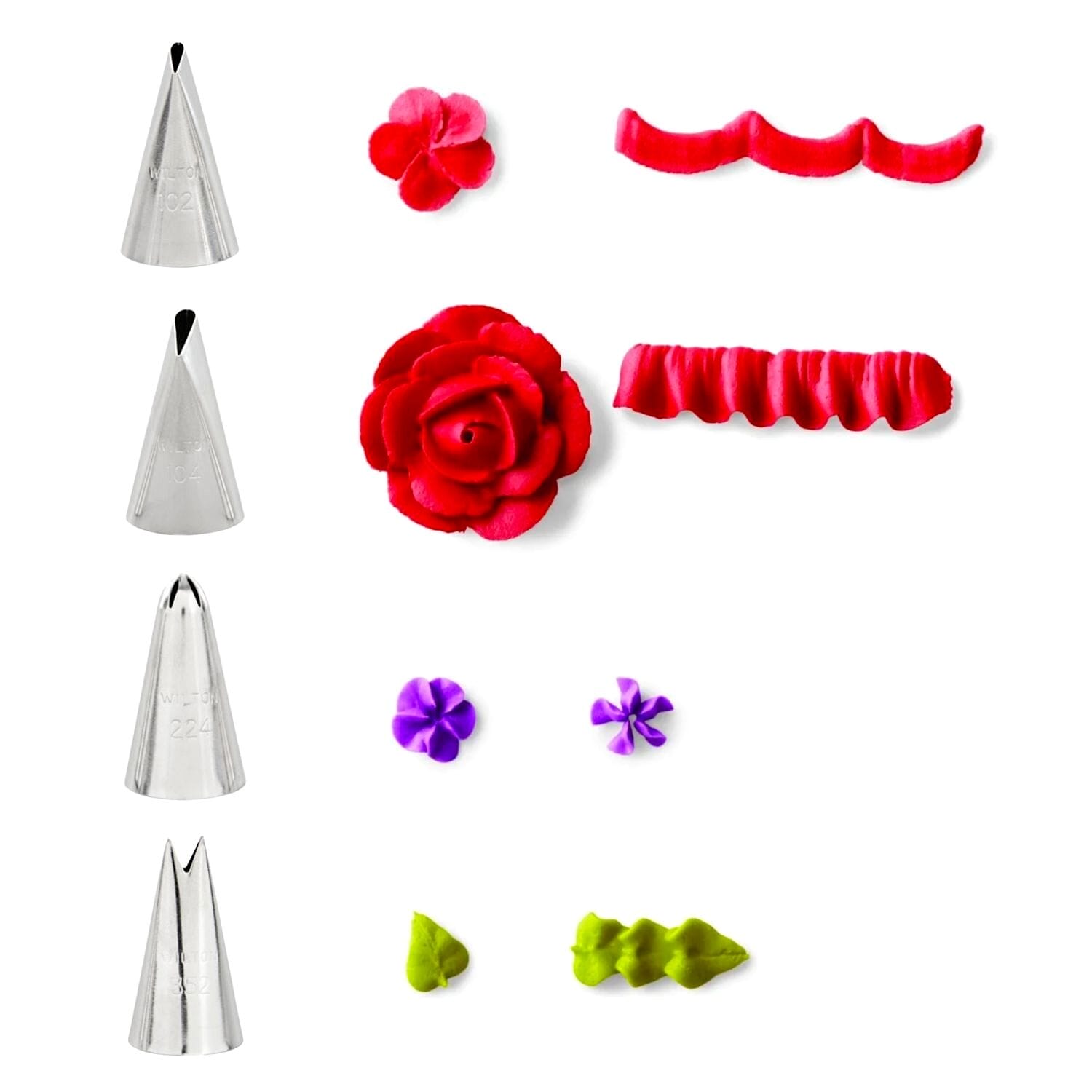 Set Boquillas Para Flores Wilton 2 Set Boquillas Para Flores Wilton - Imagen 2