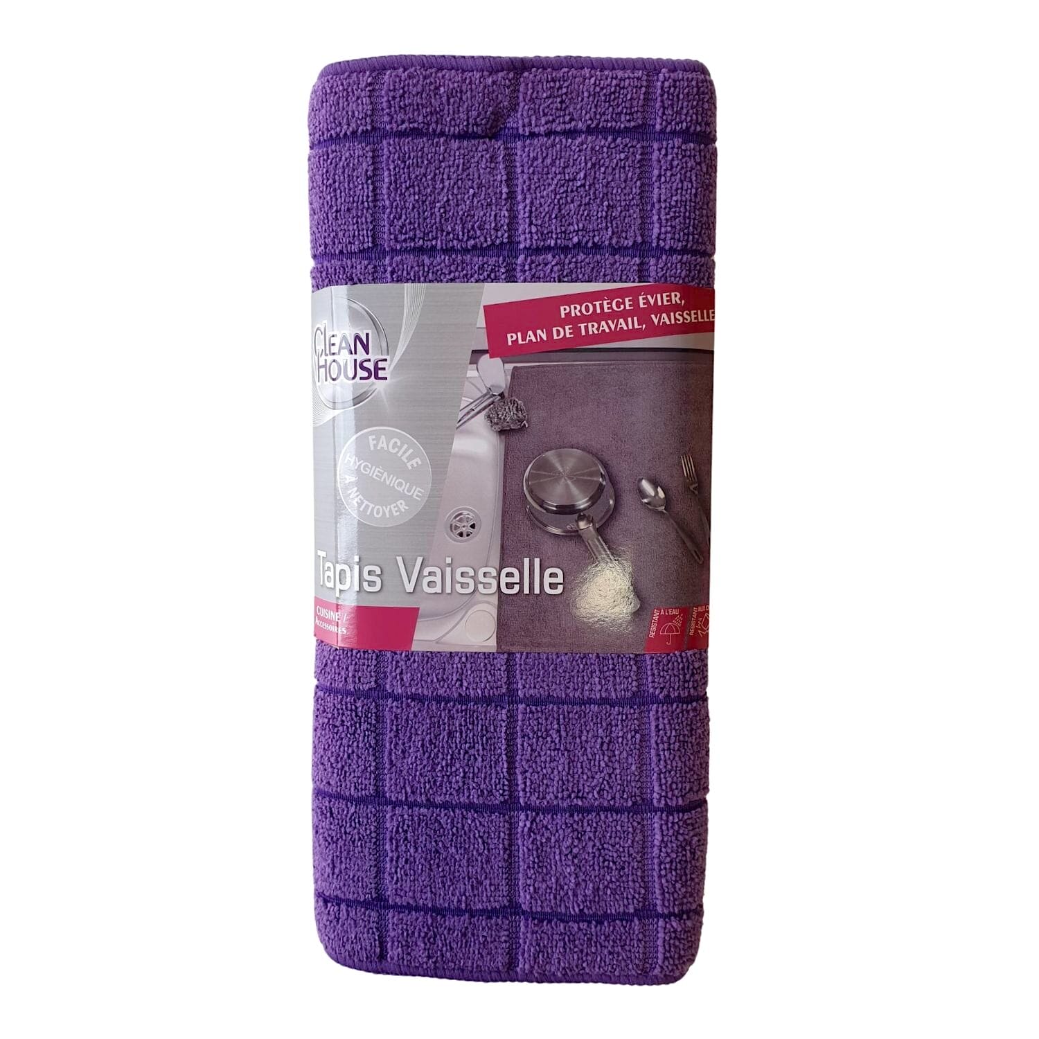 Tapete De Microfibra Para Secado De Vajilla - Purpura (40 X 30 Cm) 3 Tapete De Microfibra Para Secado De Vajilla - Purpura (40 X 30 Cm) - Imagen 3