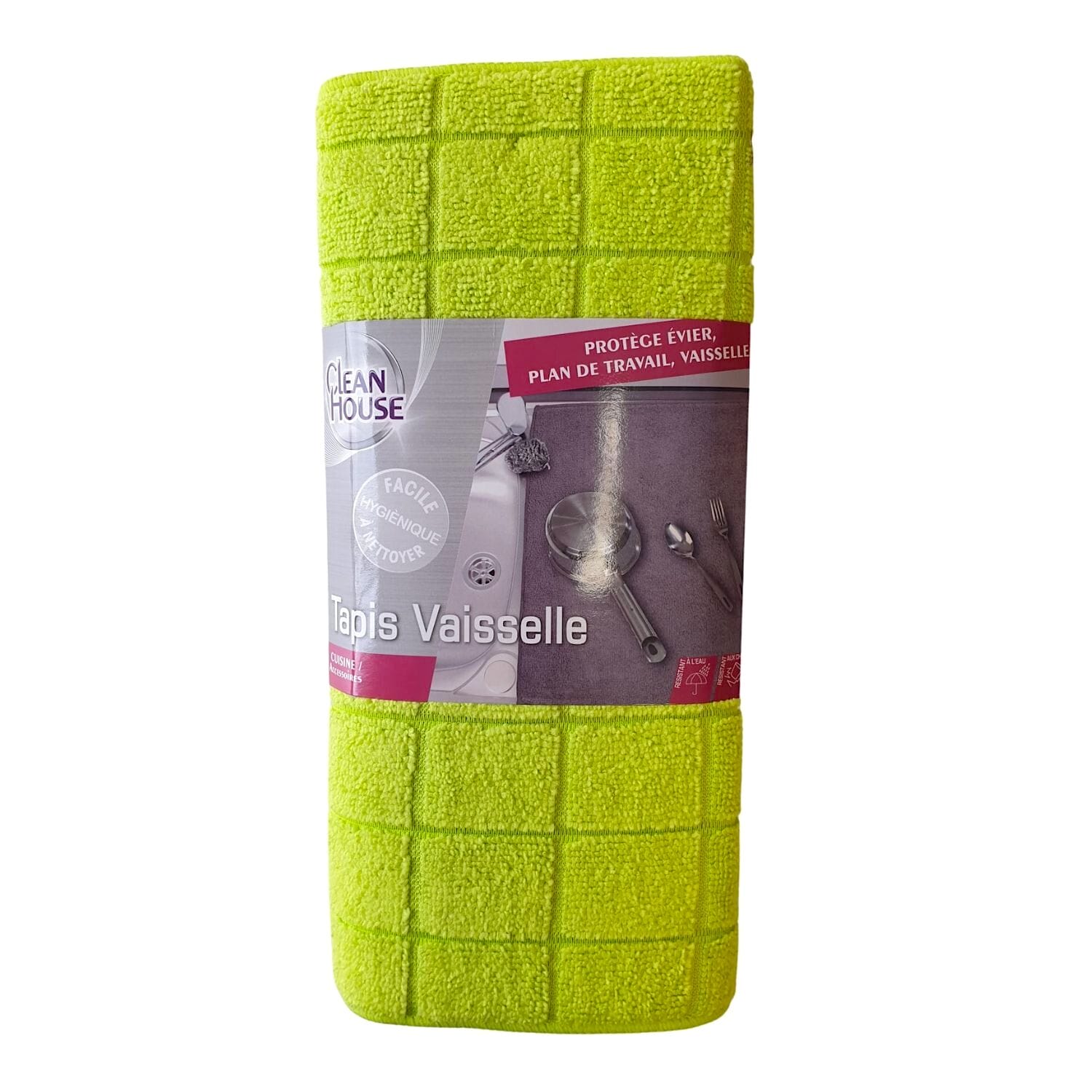 Tapete De Microfibra Para Secado De Vajilla - Verde (40 X 30 Cm) 5 Tapete De Microfibra Para Secado De Vajilla - Verde (40 X 30 Cm) - Imagen 5