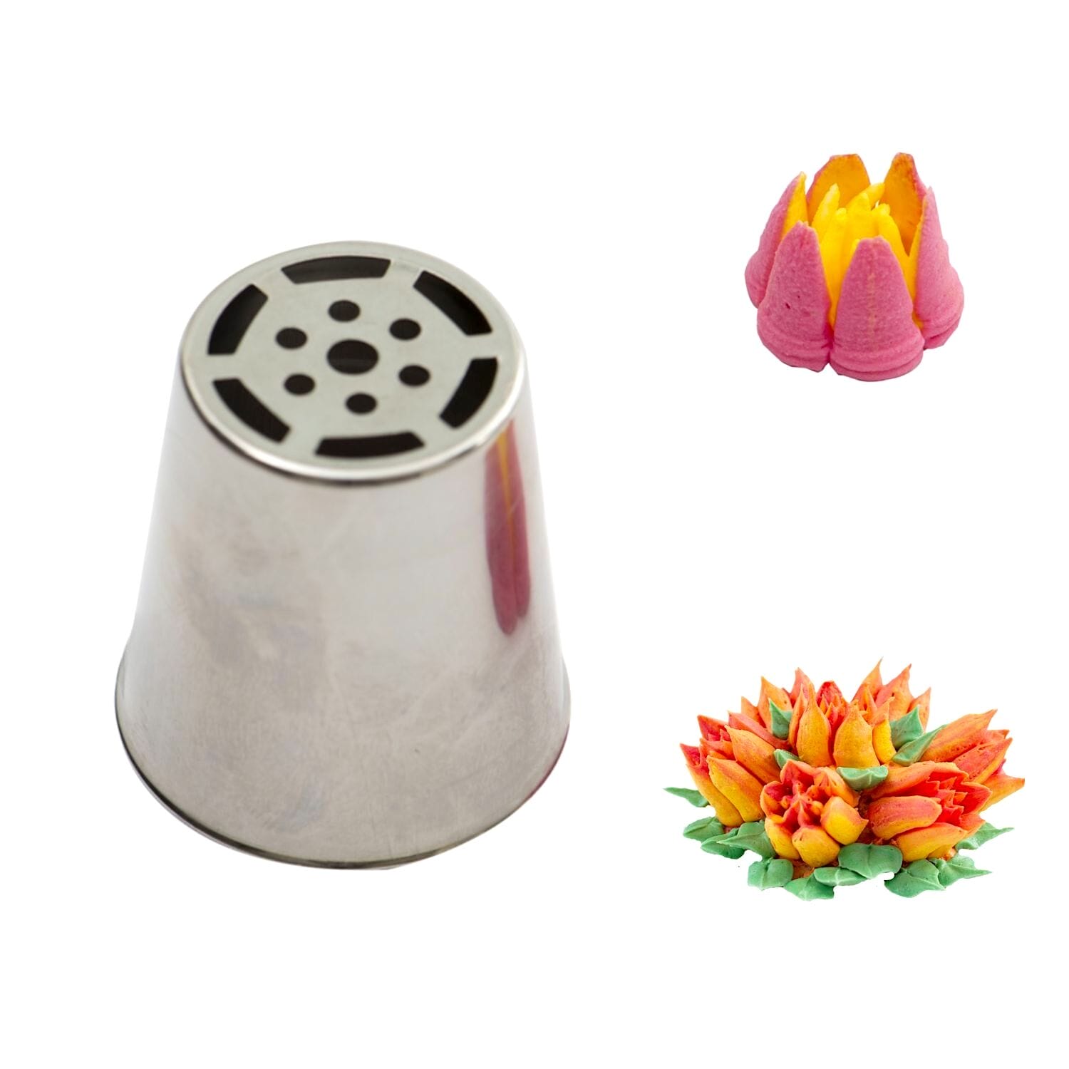 Boquilla De Acero Inoxidable - Tulipan (6 Petalos) Nº2 1 Boquilla De Acero Inoxidable - Tulipan (6 Petalos) Nº2