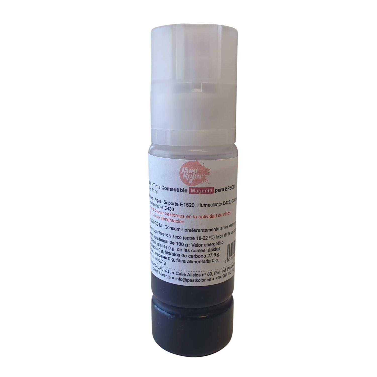 Botella De Tinta Comestible Para Impresora Epson - Magenta (70 Ml) 1 Botella De Tinta Comestible Para Impresora Epson - Magenta (70 Ml)