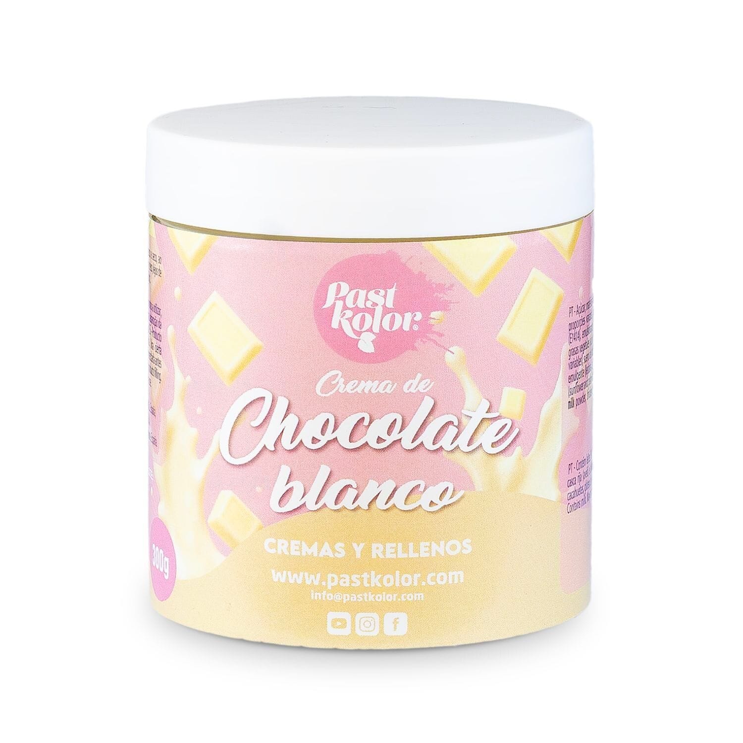 Creme De Chocolate Branco Pastkolor - 300 G 1 Creme De Chocolate Branco Pastkolor - 300 G