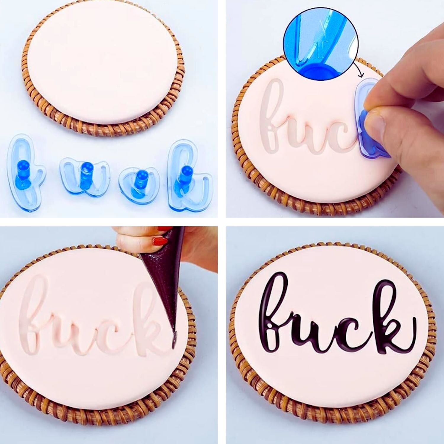 Marcadores De Letras Minusculas Para Galletas 2 Marcadores De Letras Minusculas Para Galletas - Imagen 2