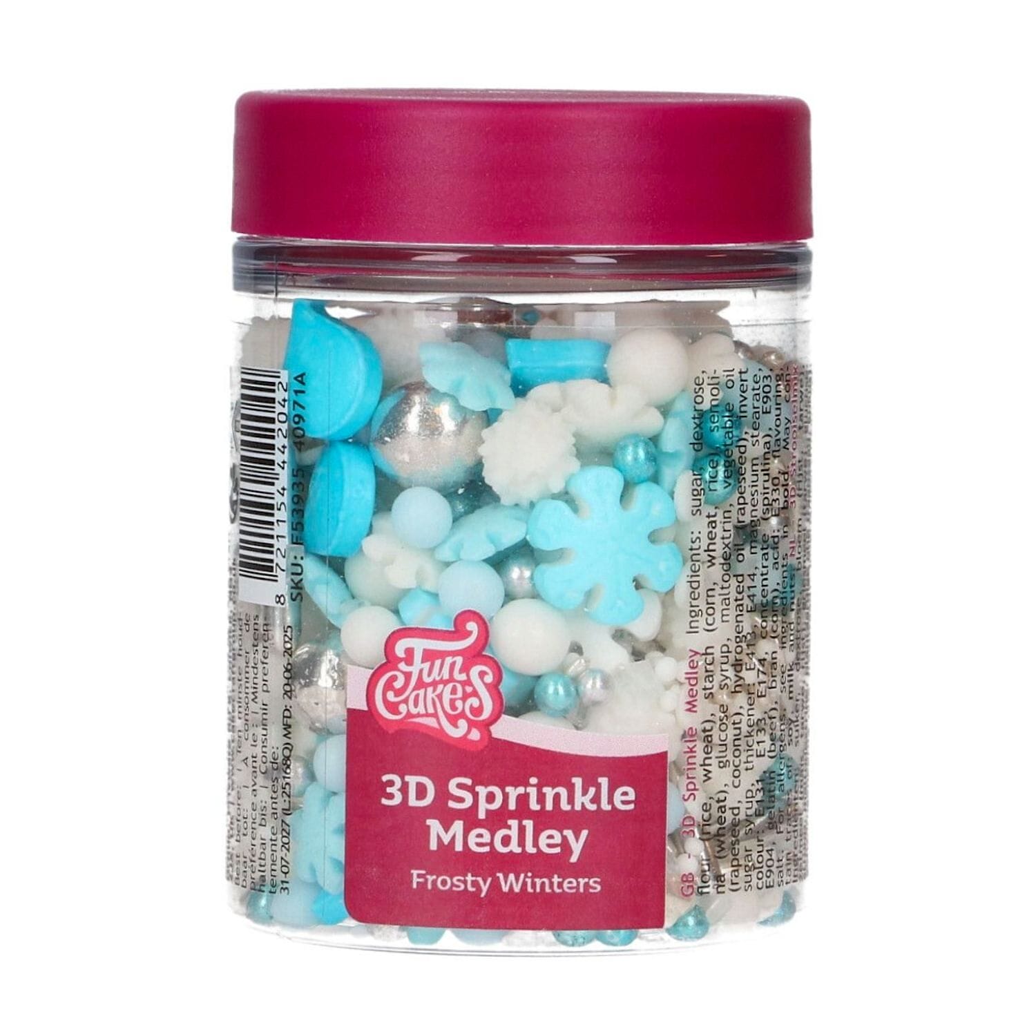 Sprinkles 3d Funcakes - Frosty Winters (70 G) 2 Sprinkles 3d Funcakes - Frosty Winters (70 G) - Imagen 2