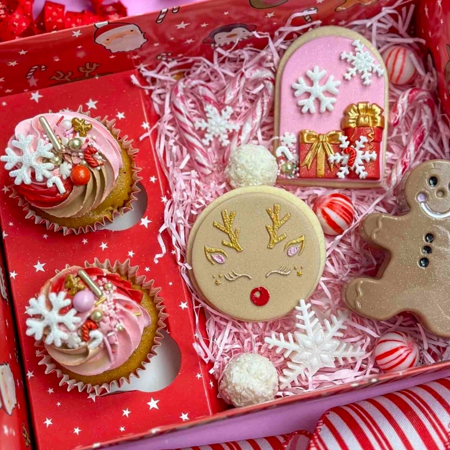 Set 2 Cajas Para Dulces Y Cupcakes Simply Making - Personajes Navidad 2 Set 2 Cajas Para Dulces Y Cupcakes Simply Making - Personajes Navidad - Imagen 2