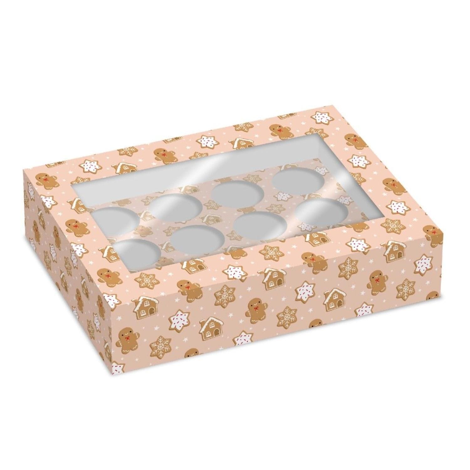 Set 2 Cajas Para 12 Cupcakes Simply Making - MuÑecos De Jengibre 1 Set 2 Cajas Para 12 Cupcakes Simply Making - MuÑecos De Jengibre