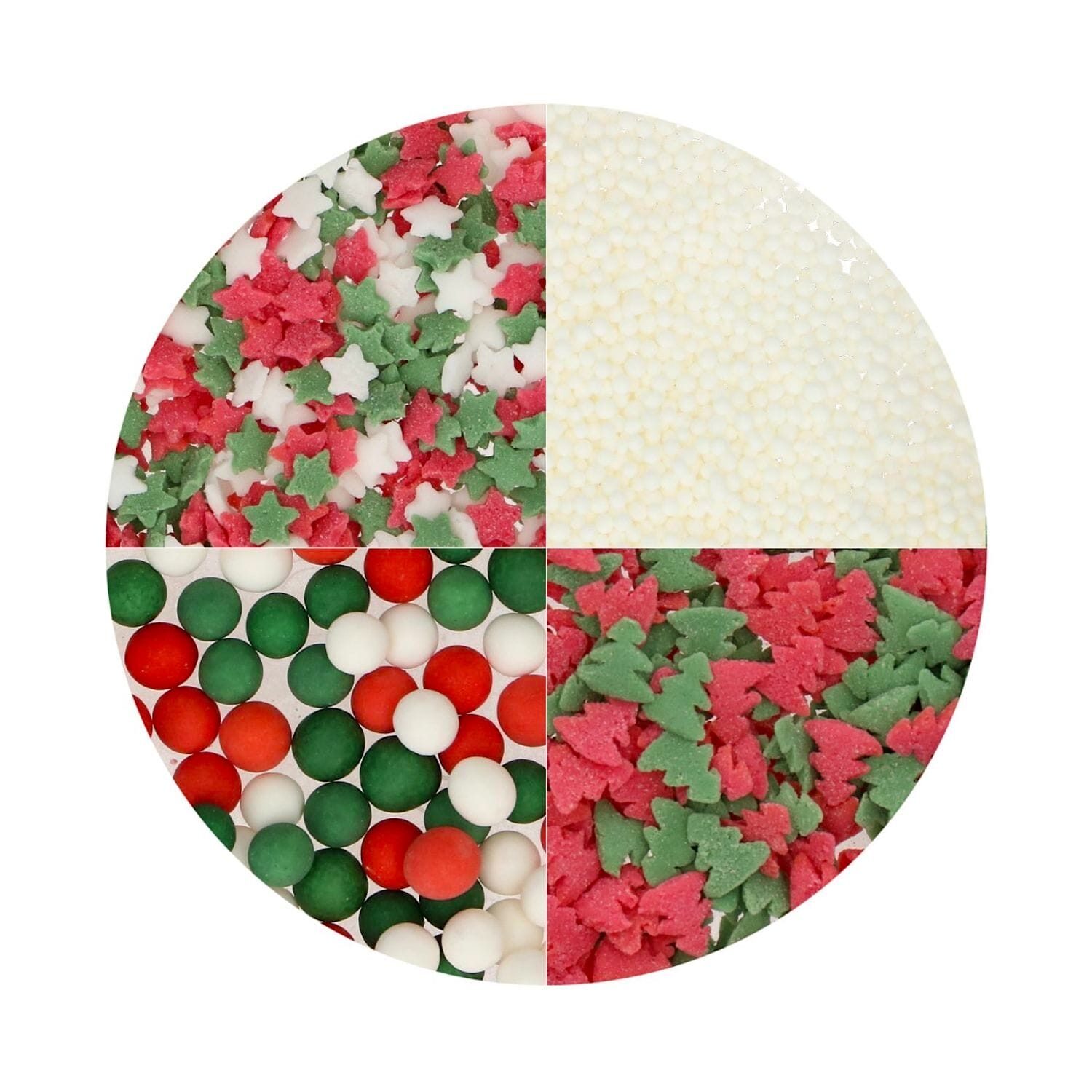 Sprinkles Wilton (4 En 1) - Mix Traditional Christmas / Navidad 1 Sprinkles Wilton (4 En 1) - Mix Traditional Christmas / Navidad