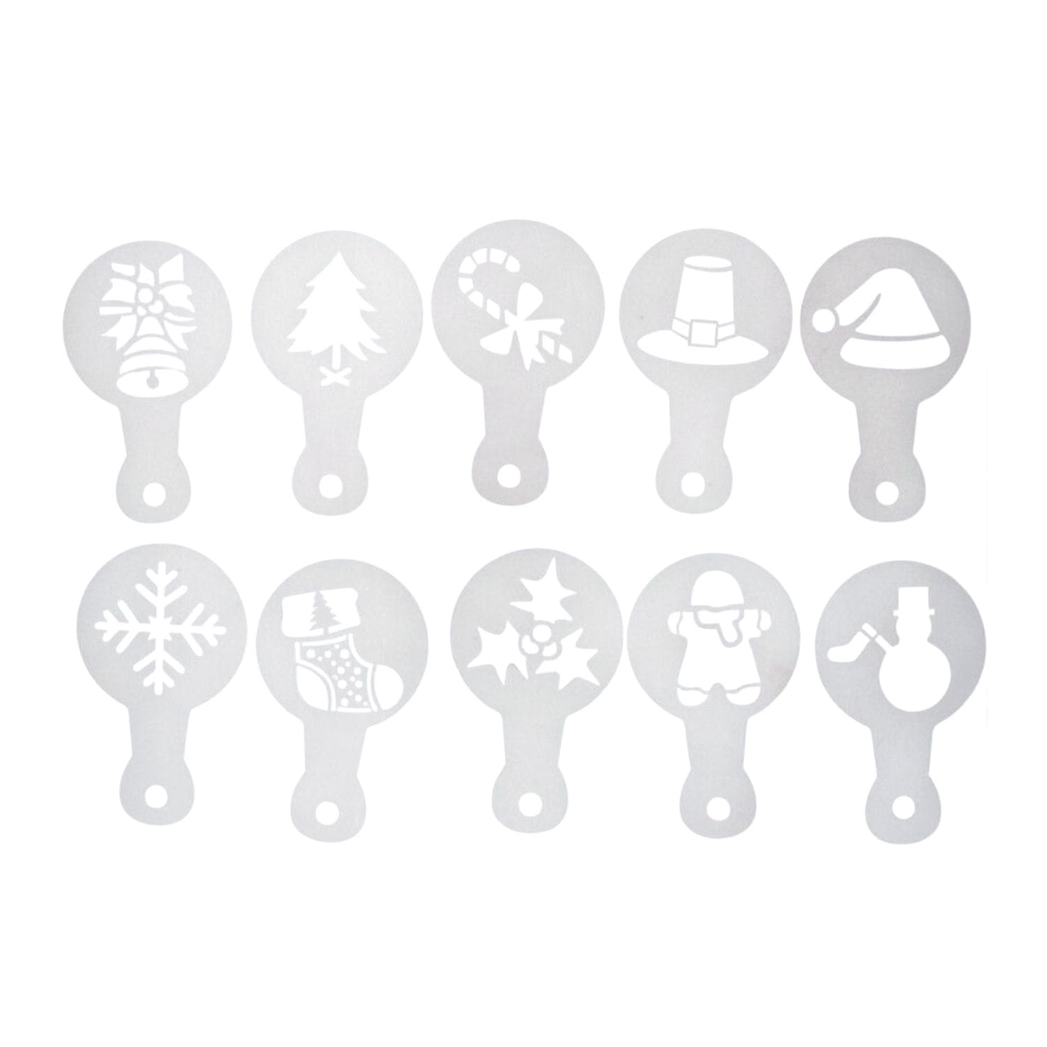 Set Stencils Plantillas Para Decorar Wilton - Navidad 2 Set Stencils Plantillas Para Decorar Wilton - Navidad - Imagen 2