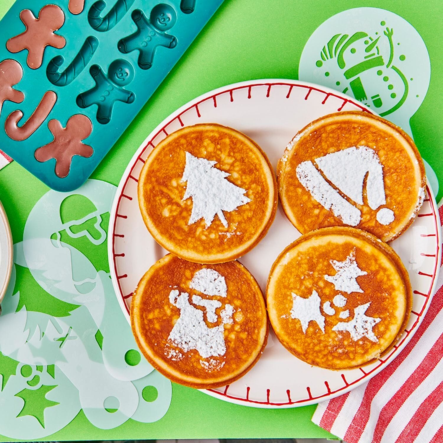 Set Stencils Plantillas Para Decorar Wilton - Navidad 3 Set Stencils Plantillas Para Decorar Wilton - Navidad - Imagen 3