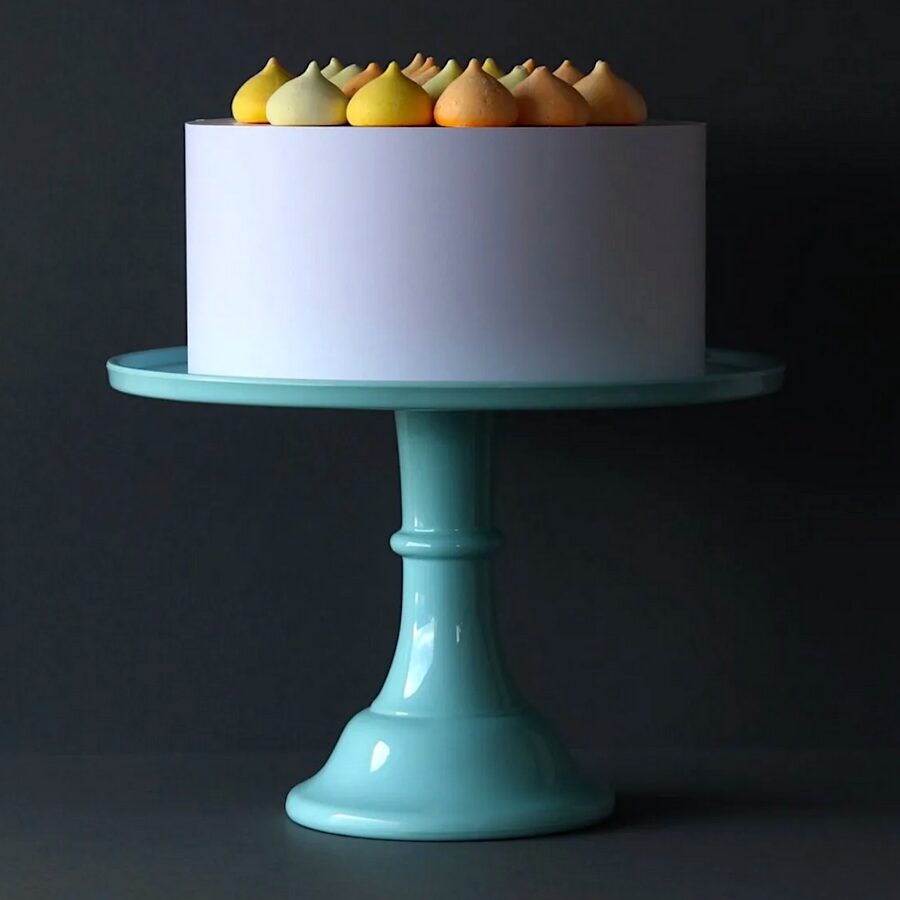 Stand Para Tarta Grande Allc - Azul Vintage 2 Stand Para Tarta Grande Allc - Azul Vintage - Imagen 2