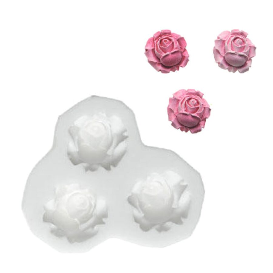 Molde Silicona "sugarflex" Silikomart - Roses 2 Molde Silicona "sugarflex" Silikomart - Roses - Imagen 2