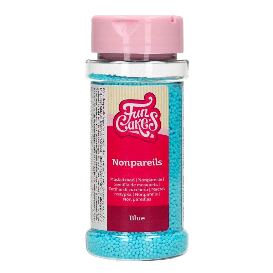 Perlas De Azucar (nonpareils) Funcakes - Azul Claro 80 G 2 Perlas De Azucar (nonpareils) Funcakes - Azul Claro 80 G - Imagen 2