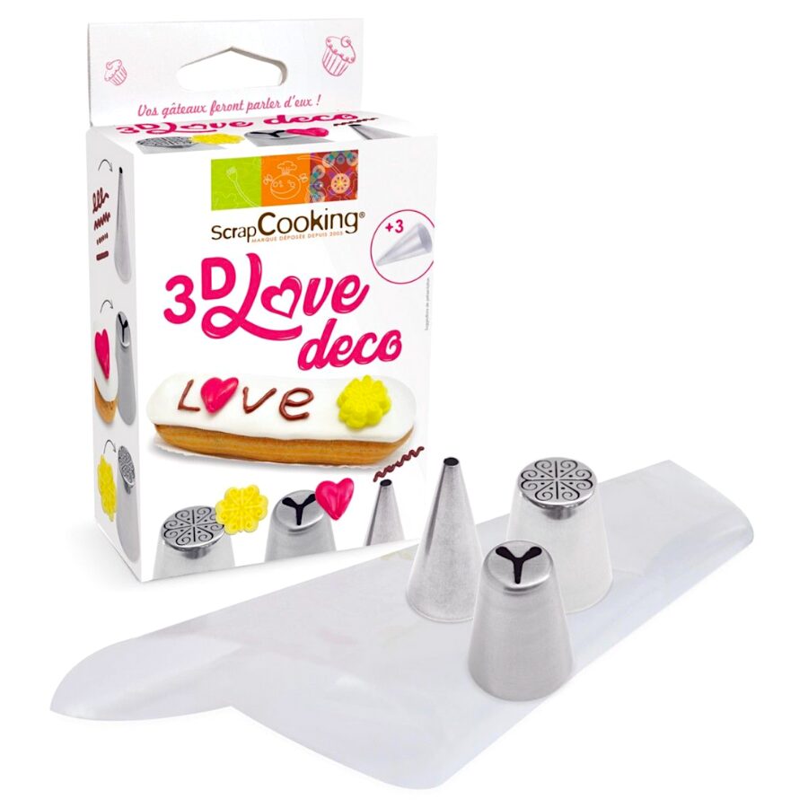 Set Decoracion Scrapcooking - Love 3d 2 Set Decoracion Scrapcooking - Love 3d - Imagen 2