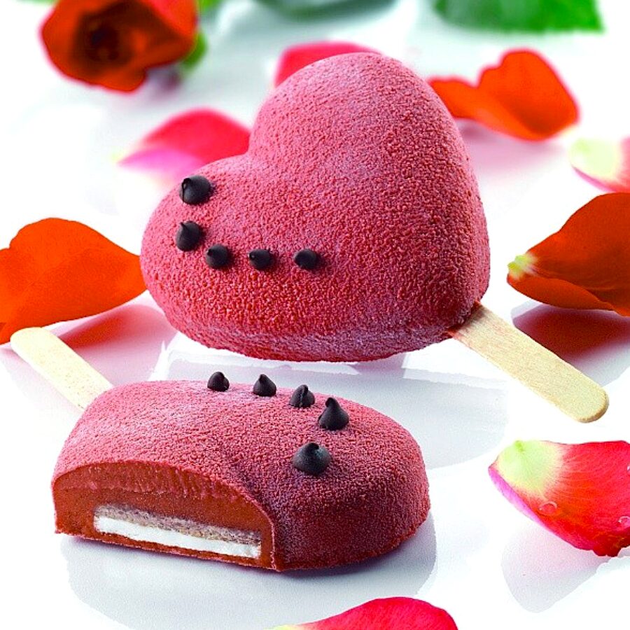 Molde Silicona Para Helado "mini Corazon" Silikomart 2 Molde Silicona Para Helado "mini Corazon" Silikomart - Imagen 2