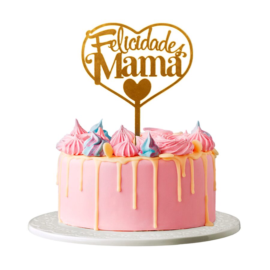 Topper Para Tarta Dekora - "felicidades Mama" 2 Topper Para Tarta Dekora - "felicidades Mama" - Imagen 2