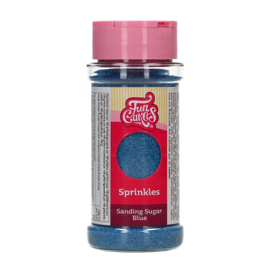 Azucar De Grano Fino "sanding Sugar" Funcakes - Azul (80 G) 2 Azucar De Grano Fino "sanding Sugar" Funcakes - Azul (80 G) - Imagen 2