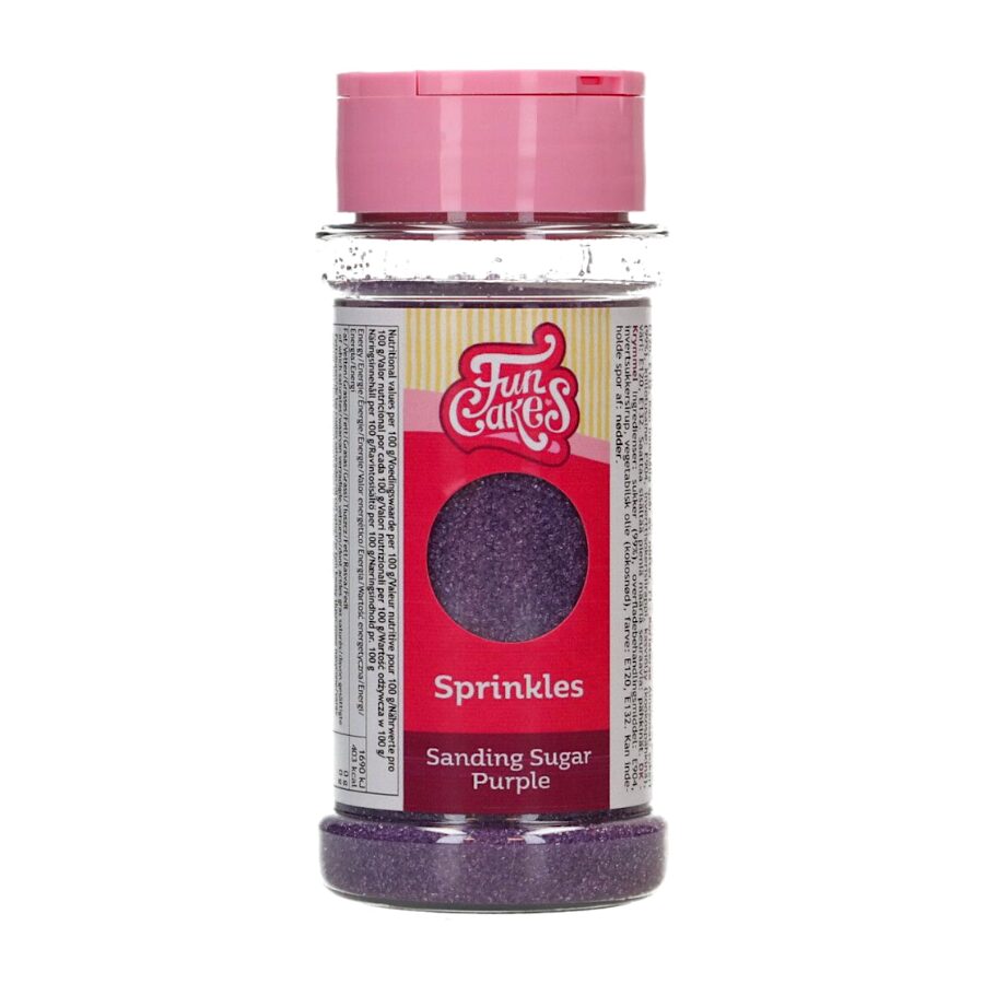 Azucar De Grano Fino "sanding Sugar" Funcakes - Purpura (80 G) 2 Azucar De Grano Fino "sanding Sugar" Funcakes - Purpura (80 G) - Imagen 2