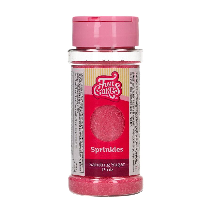Azucar De Grano Fino "sanding Sugar" Funcakes - Rosa (80 G) 2 Azucar De Grano Fino "sanding Sugar" Funcakes - Rosa (80 G) - Imagen 2