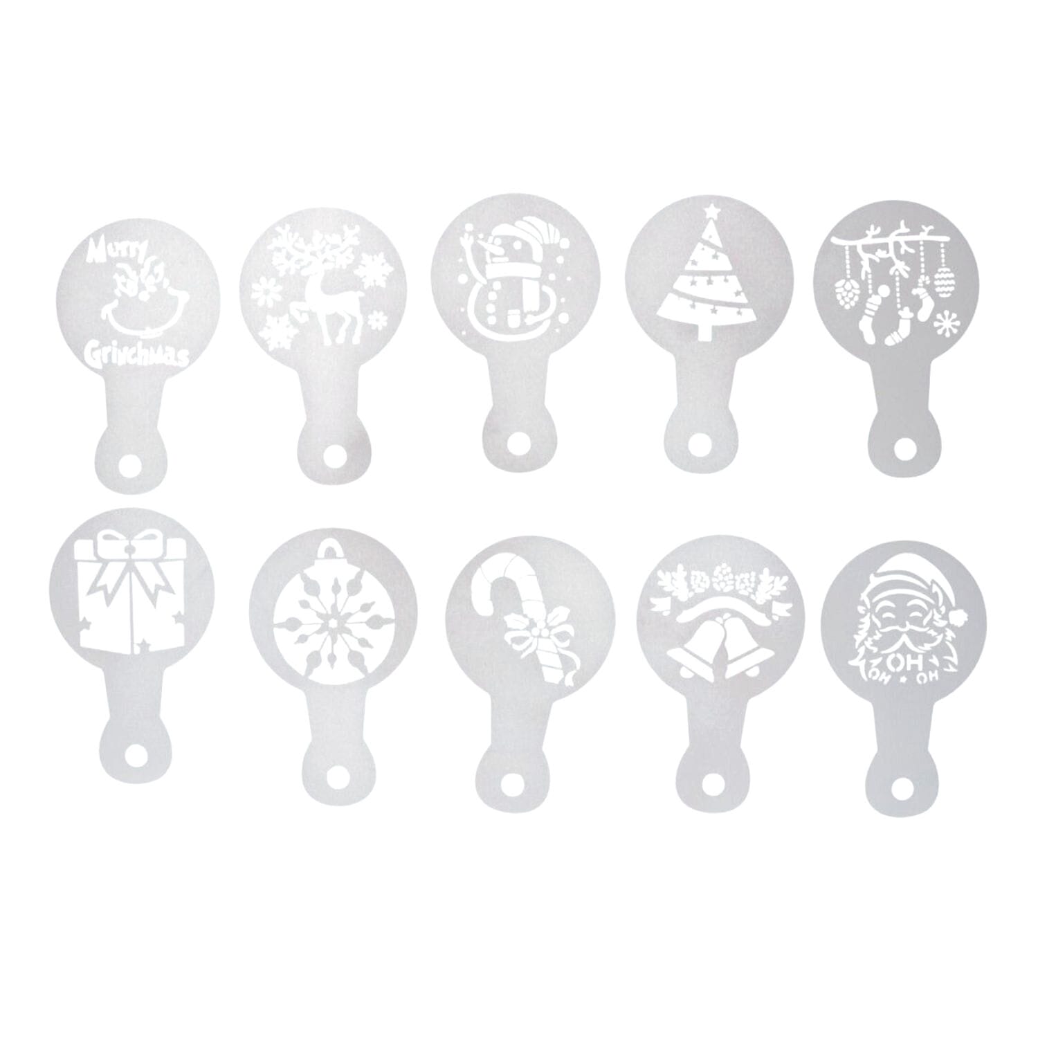 Set Stencils Plantillas Para Decorar Wilton - Navidad 4 Set Stencils Plantillas Para Decorar Wilton - Navidad - Imagen 4