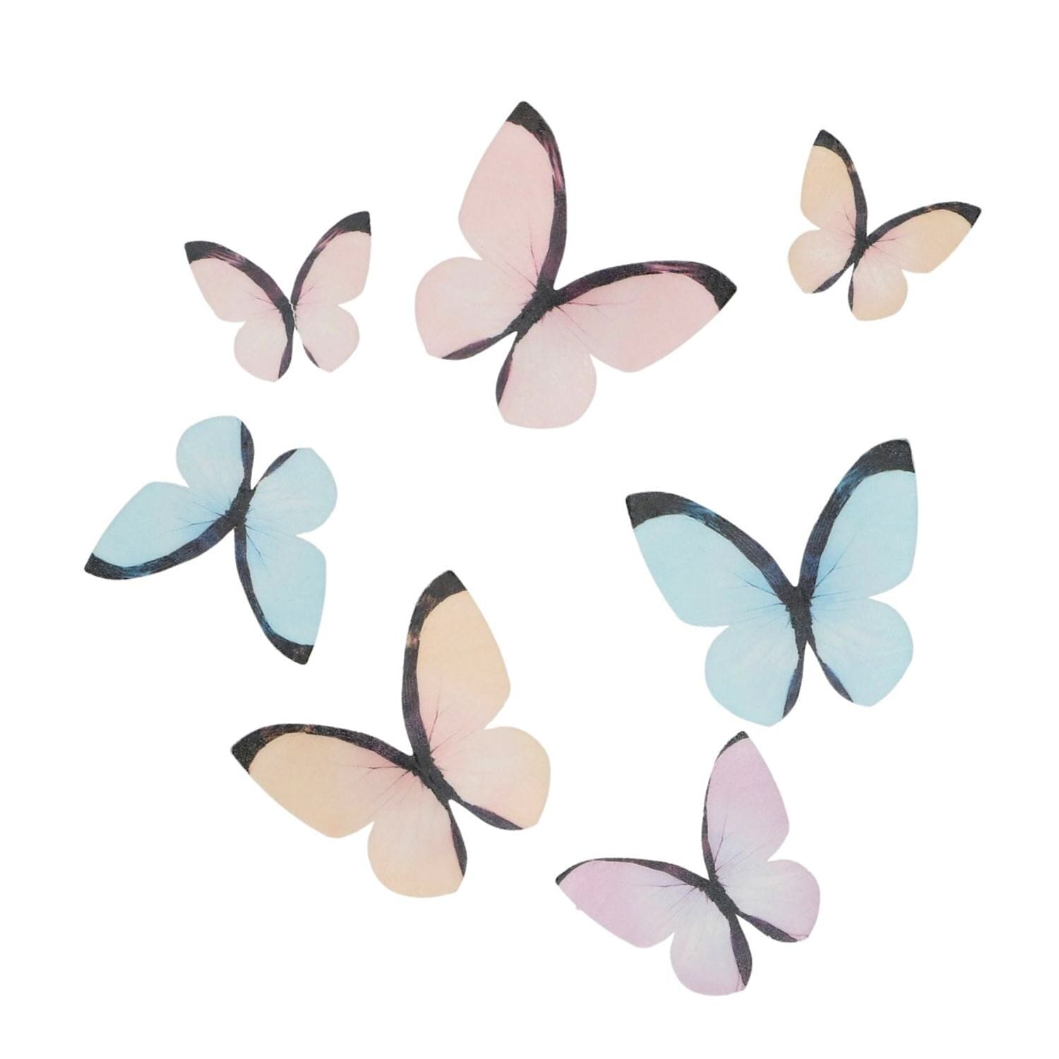 Mariposas Comestibles De Oblea Wilton - Colores Pastel 2 Mariposas Comestibles De Oblea Wilton - Colores Pastel - Imagen 2
