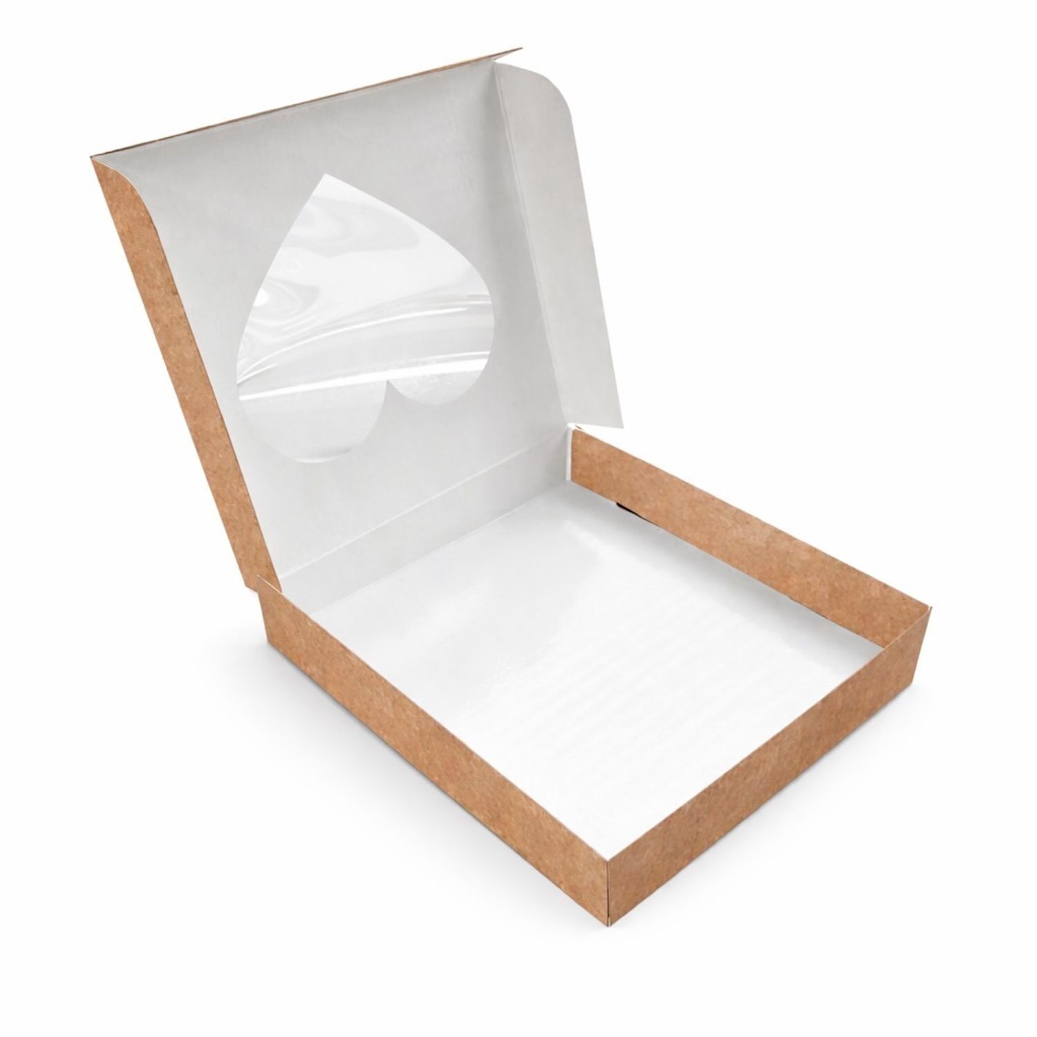 Caja Kraft Con Ventana De Corazon - 17 X 3,5 Cm 3 Caja Kraft Con Ventana De Corazon - 17 X 3,5 Cm - Imagen 3
