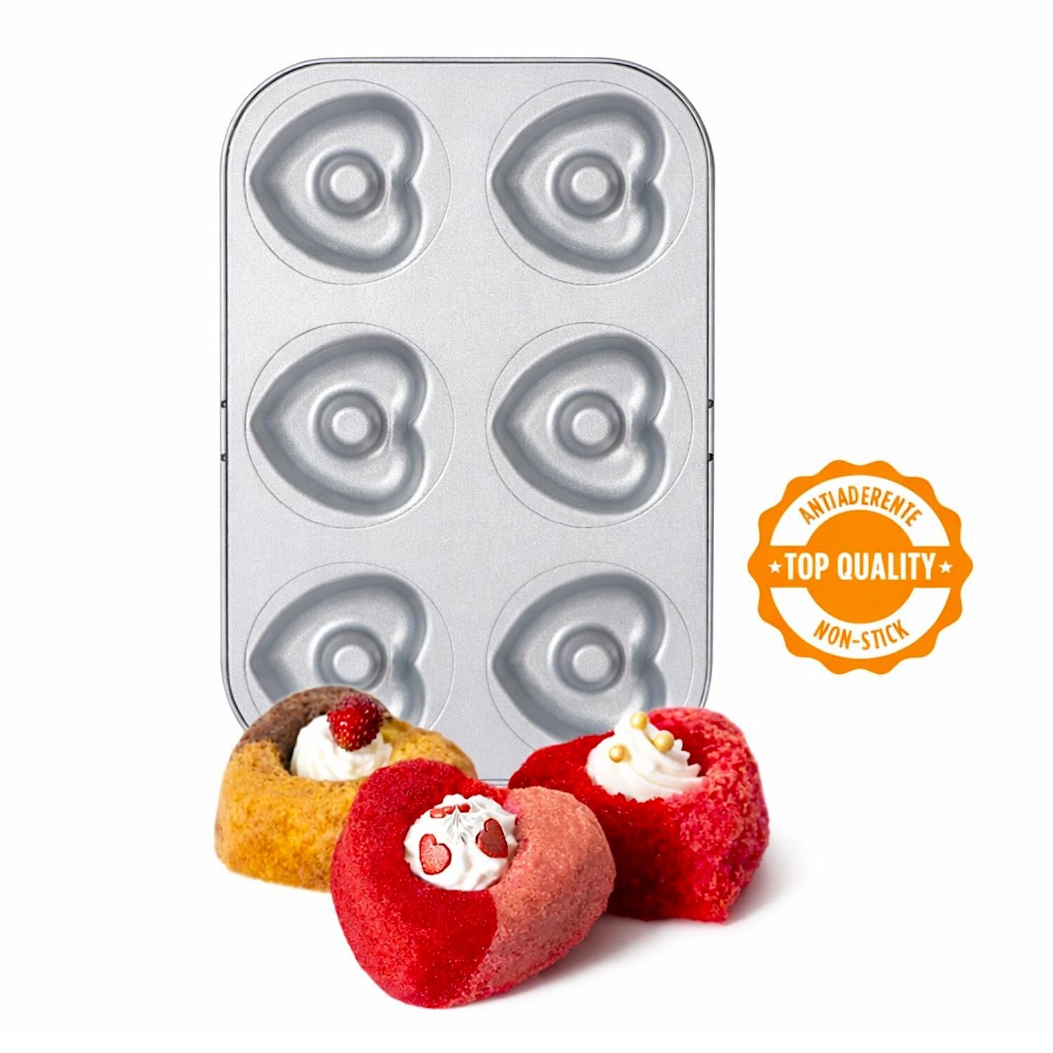 Molde De Acero Donuts Corazon Decora - Ø 7,5 Cm 3 Molde De Acero Donuts Corazon Decora - Ø 7,5 Cm - Imagen 3