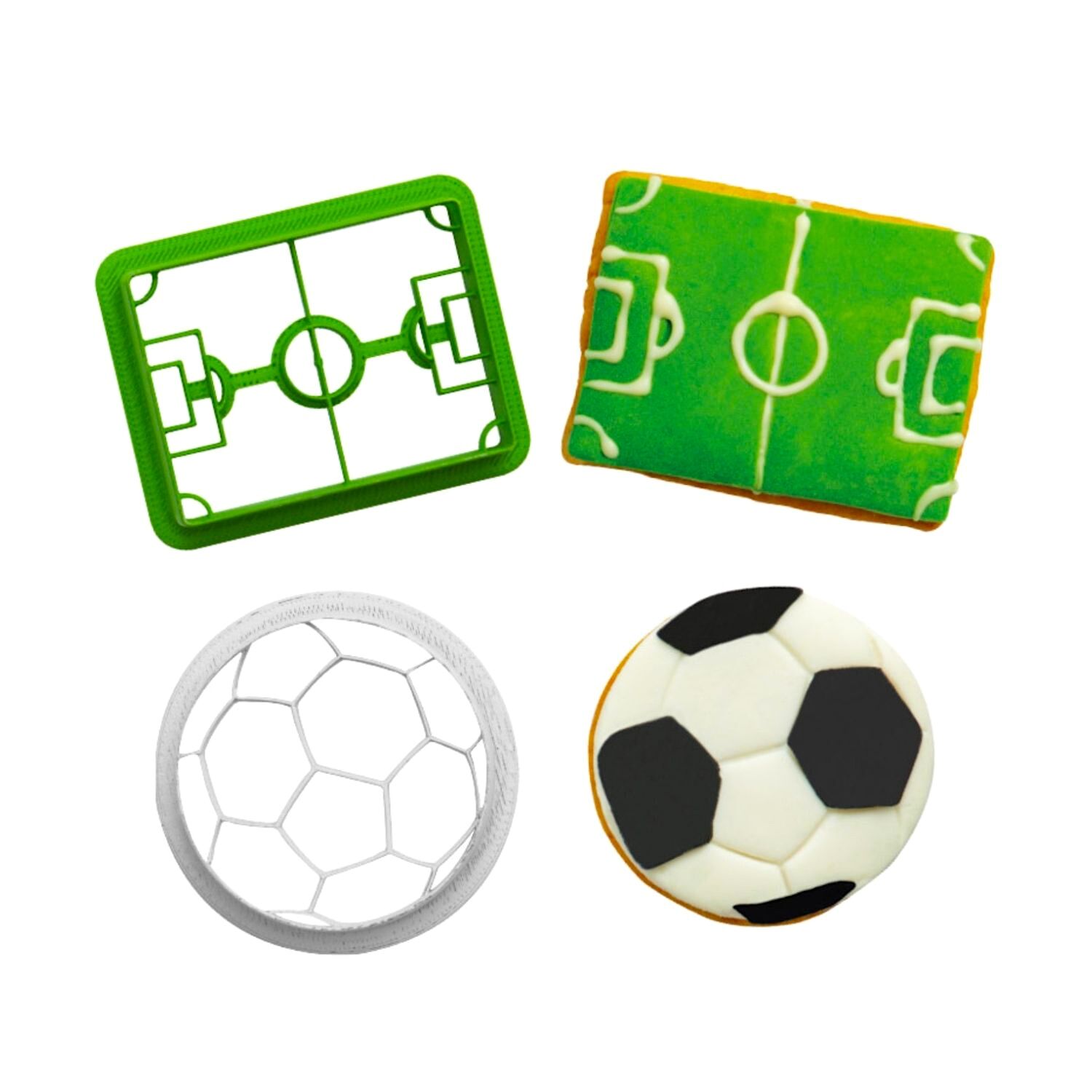 Cortadores Para Galletas Futbol - Decora 2 Cortadores Para Galletas Futbol - Decora - Imagen 2