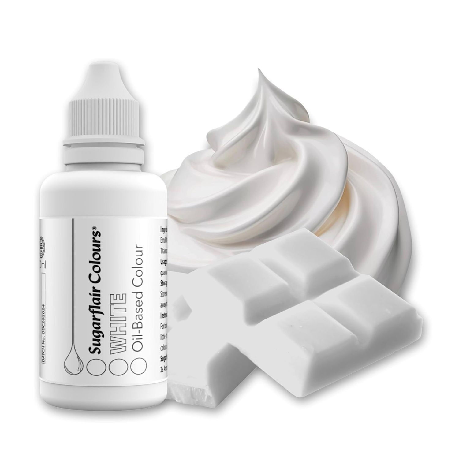 Colorante Liposoluble Blanco Sugarflair - 30 Ml 2 Colorante Liposoluble Blanco Sugarflair - 30 Ml - Imagen 2