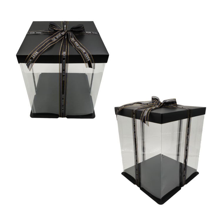 Caja Para Tarta Deluxe Negra - 33,5 X 37 Cm 2 Caja Para Tarta Deluxe Negra - 33,5 X 37 Cm - Imagen 2