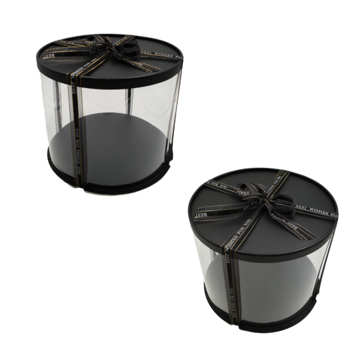 Caja Para Tarta Deluxe Negra - Ø 26 / H 32 Cm 3 Caja Para Tarta Deluxe Negra - Ø 26 / H 32 Cm - Imagen 3