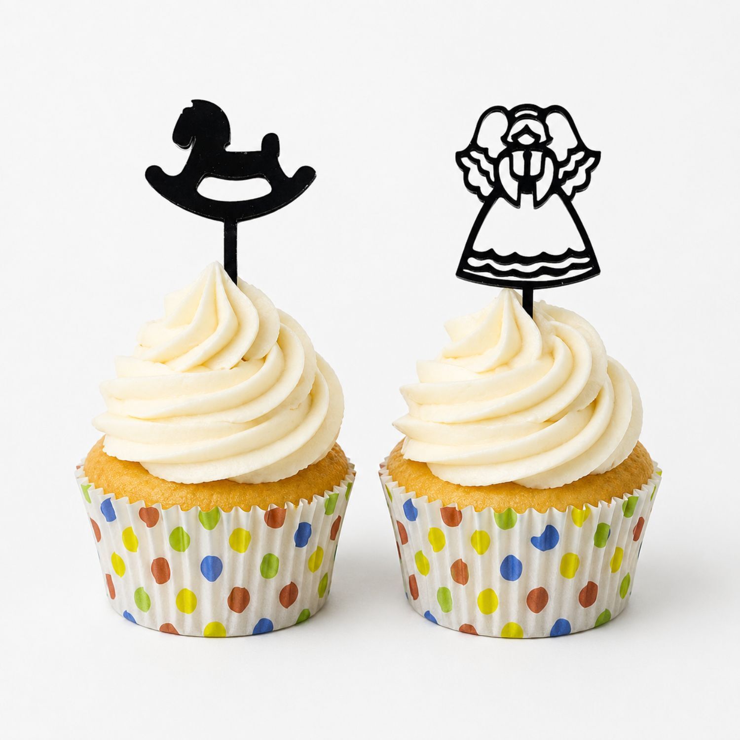 Set Cupcakes Baby Shower Y Bautizo Con Capsulas Y Toppers (48 U) 2 Set Cupcakes Baby Shower Y Bautizo Con Capsulas Y Toppers (48 U) - Imagen 2