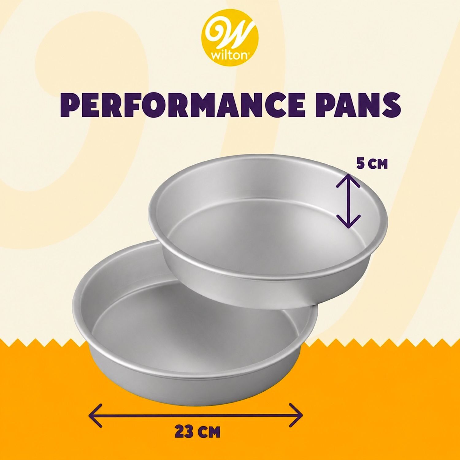 Set 2 Moldes Redondos "performance Pans" Wilton - Ø 23 Cm 2 Set 2 Moldes Redondos "performance Pans" Wilton - Ø 23 Cm - Imagen 2