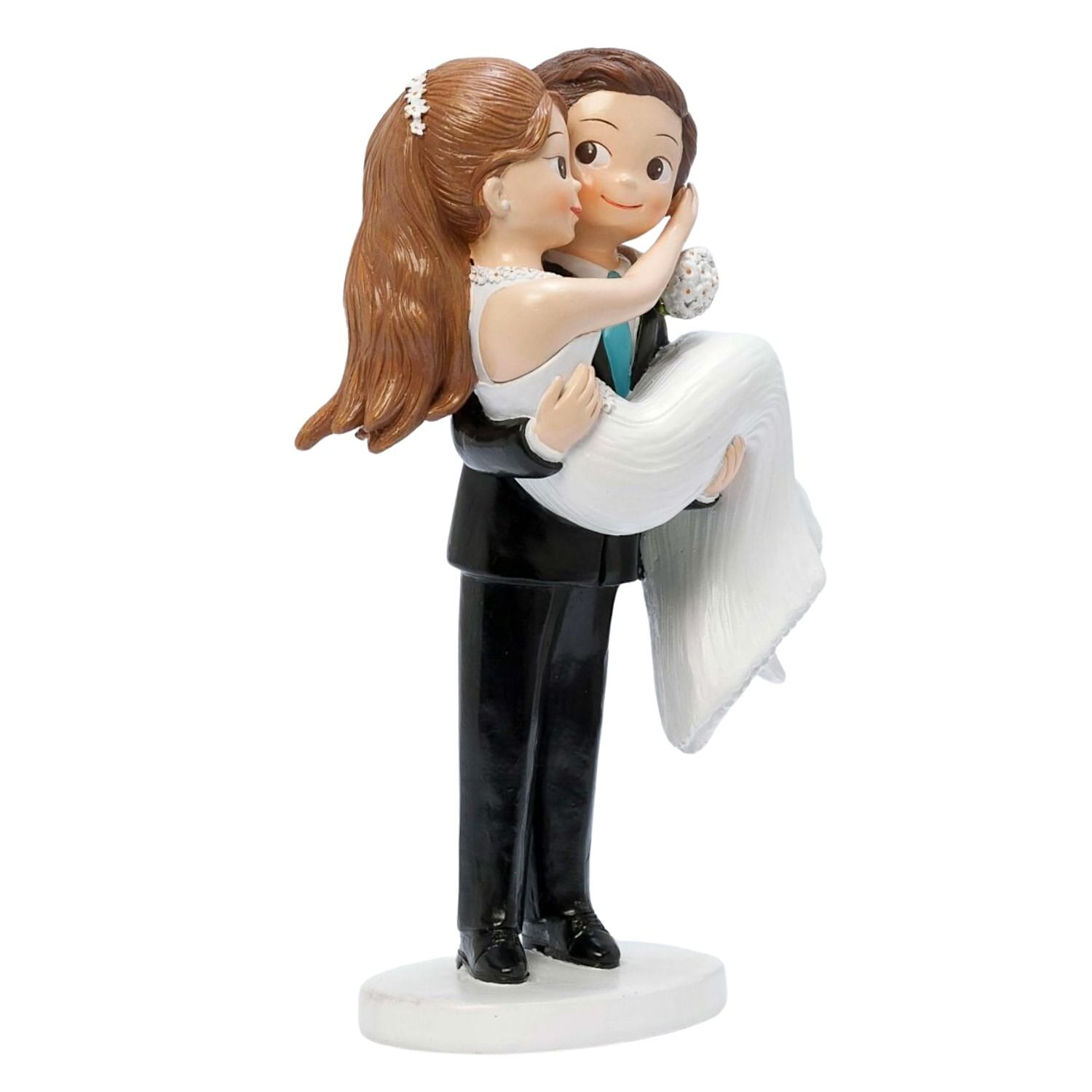 Figura Para Bolo De Casamento Noivo Com Noiva Ao Colo - Mopec 2 Figura Para Bolo De Casamento Noivo Com Noiva Ao Colo - Mopec - Imagen 2