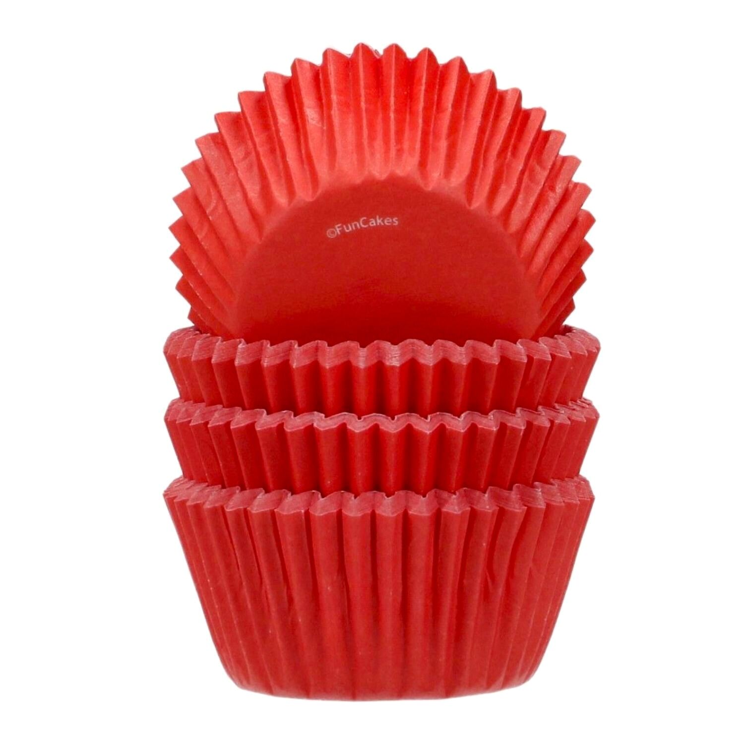100 CÁpsulas Mini Cupcakes Funcakes - Vermelhas 2 100 CÁpsulas Mini Cupcakes Funcakes - Vermelhas - Imagen 2